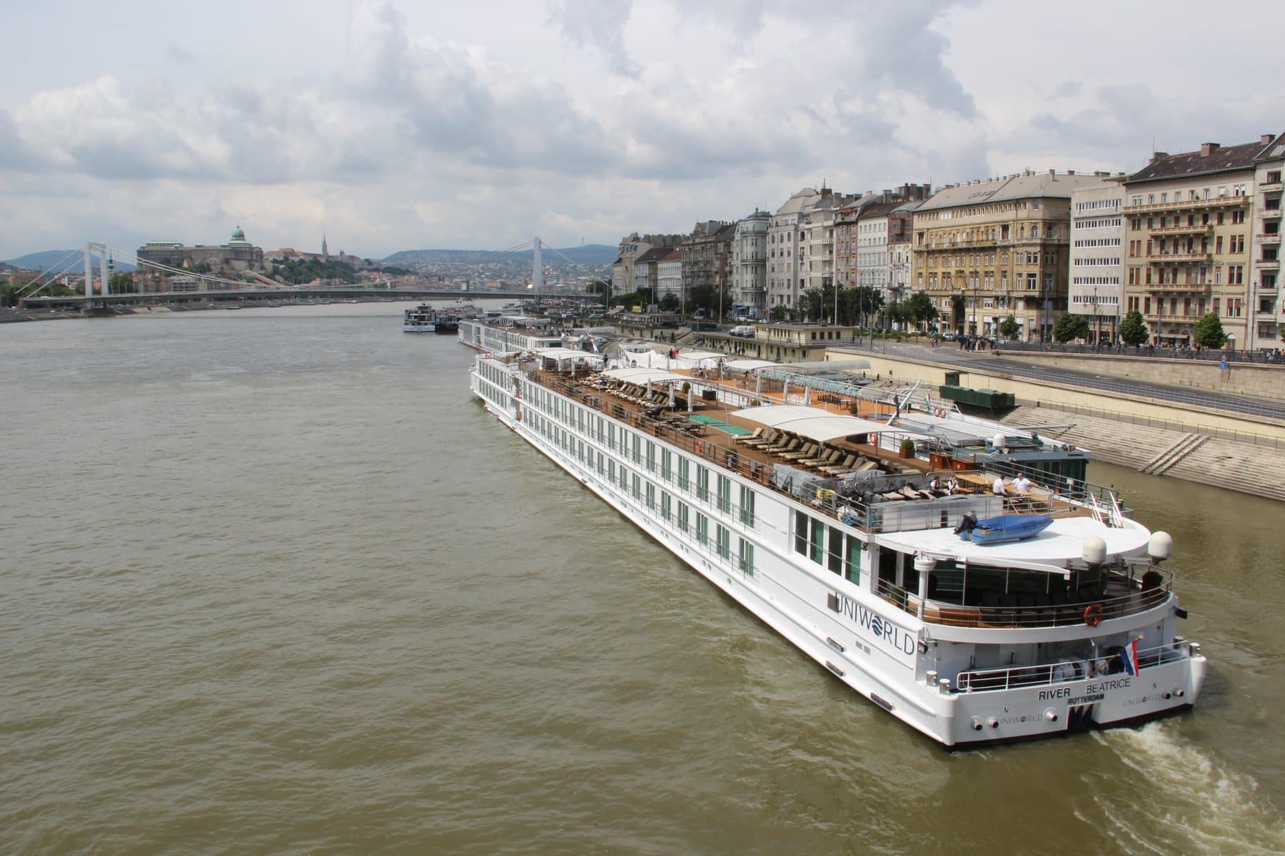 River Beatrice, now Uniworld's S.S. Beatrice, on the Danube in Budapest