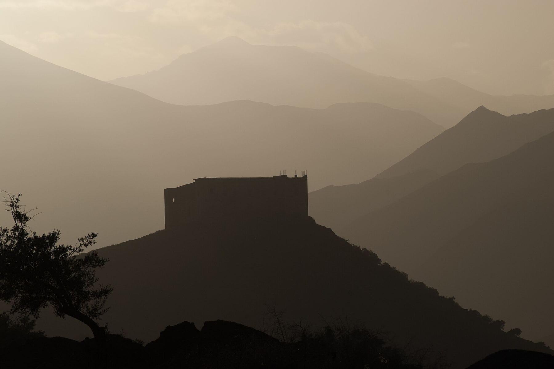 A kasbah in a valley of the High Atlas, Morocco